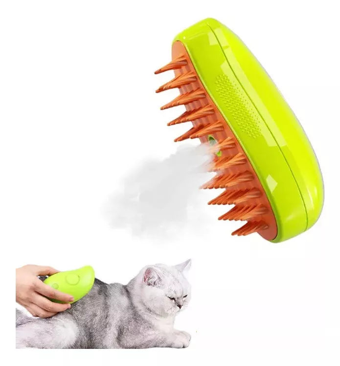 Cepillo De Vapor 3 En 1 Para Mascotas Masaje Peine Para Perros Para Gatos