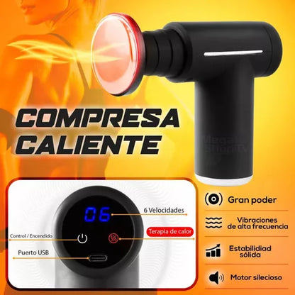 Massage Gun Masajeador Muscular Eléctrico Pistola Calor Frio Color Gun